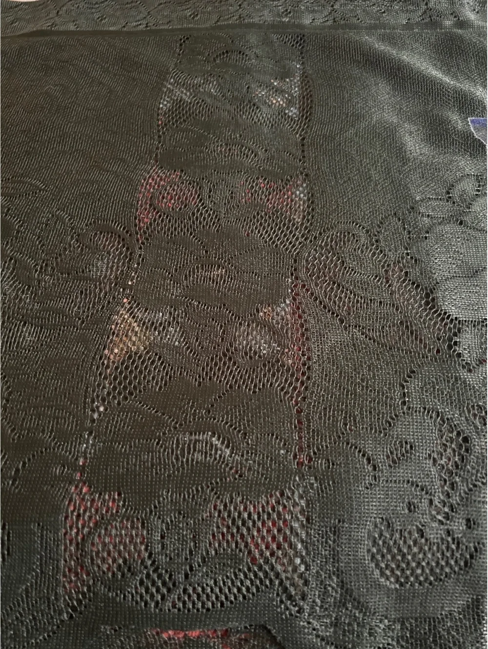 Green Panel Lace Fabric 46x80 Inches